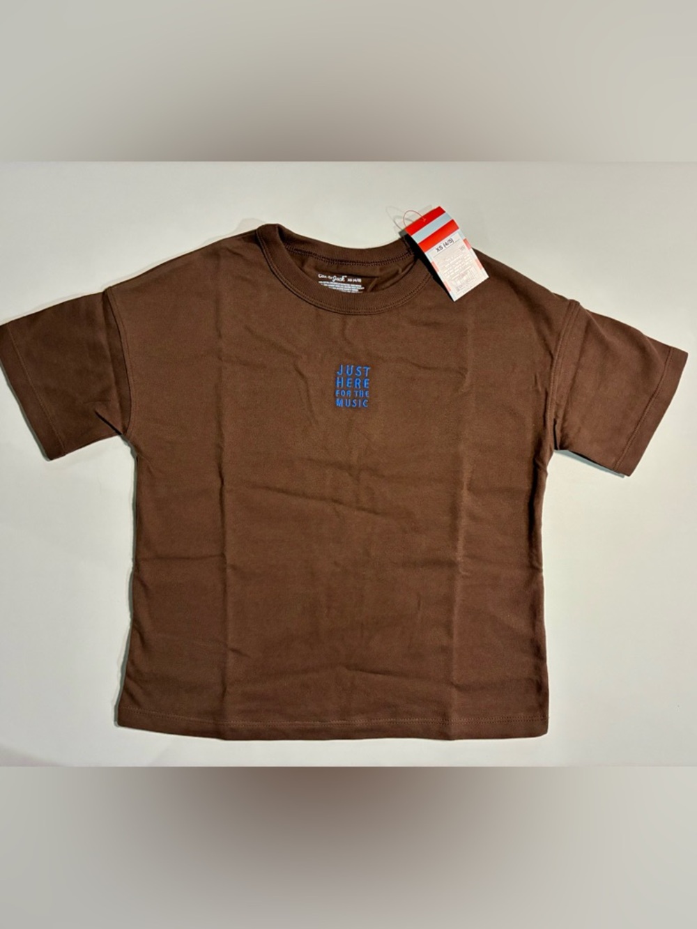 Cat & Jack Brown ‘Just Here For The Music’ Tee